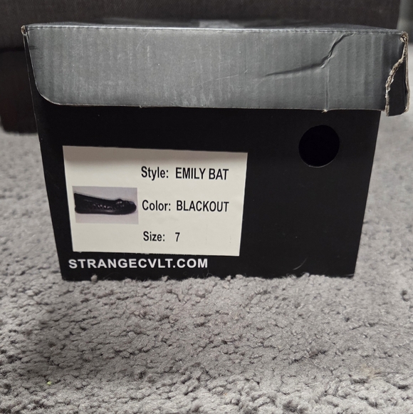 Strangecvlt Emily Bat Blackout Size 7 NIB - Picture 2 of 9